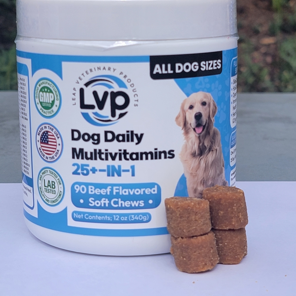 Louis Vuitton Dog Daily Multivitamins 25+ IN 1 - 90 Beef Flavored Soft Chews